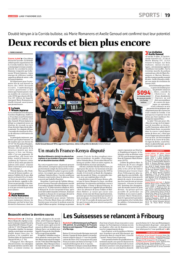 Presse Corrida bulloise 2025